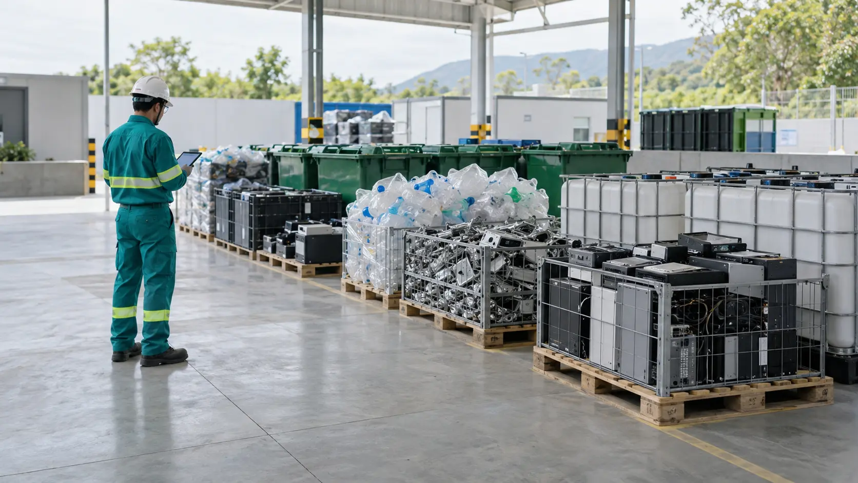 Materiales organizados de acuerdo con sus características para continuar su gestión.